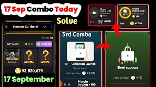 17 September hamster kombat daily combo hamster kombat daily combo today  today combo cards solve [upl. by Brendan]