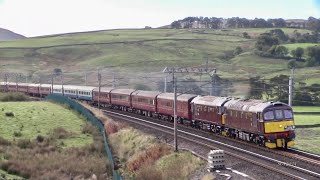 33029 amp 33207 Double headed Thrash over Shap on The Lune Rivers Trust Special 28924 [upl. by Nereids]