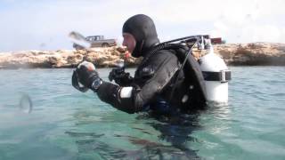 A quick Drysuit Orientation in Green Bay Cyprus [upl. by Kylander289]