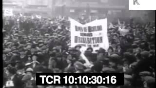 UK Temperance Movement march demanding Prohibition during WWI [upl. by Zakarias]