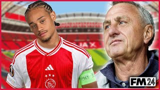 XAVI SIMONS joins the rebuild of Ajax on football manager [upl. by Nelav]