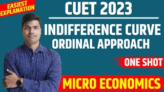 Indifference curve analysis  CUET 2023 Micro economics 25 marks fixed  Dont miss this Topic [upl. by Essy]