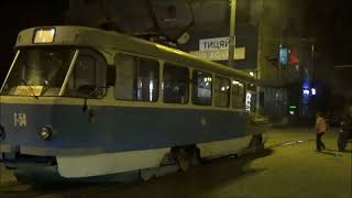 2024 august Tatra construction tram T3 G 54 in Dnipro ウクライナ ドニプロ市電 G 54 事業車 [upl. by Akinimod225]