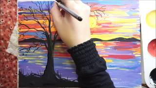 An Easy Approach to Impressionist Painting With Poster Colour [upl. by Weisberg723]