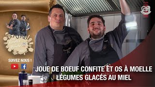 Joue de Bœuf confite et os à moelle Légumes glacés au miel [upl. by Kayne]