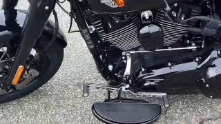 Softail Slim S with new Rinehart 2 into 1 exhaust [upl. by Isawk]