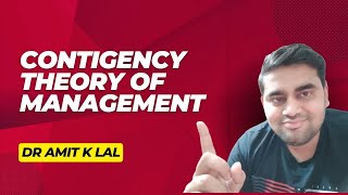 Contingency theory of Management  UGC NET  MBA  RBI Grade B [upl. by Bubalo298]