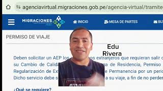 GRATIS Permisos de viaje de Migraciones Perú para extranjeros QUIEN DEBE SACAR ESTE PERMISO [upl. by Reivaj]