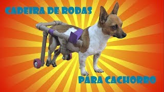 Como fazer cadeira de rodas para cachorro [upl. by Pittman]