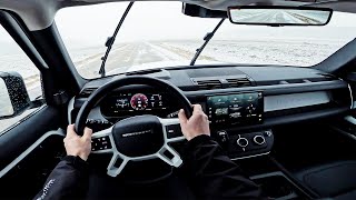 Supercharged V8 2024 Land Rover Defender 110  POV Driving [upl. by Tut]