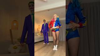 TEAM JOKER OR TEAM HARLEY QUINN 😘😅🃏  dance trend viral couple funny shorts [upl. by Ferdinana198]