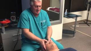 Houston Chiropractor Dr Gregory Johnson Helps Patient With Sinus Headache [upl. by Naujyt]