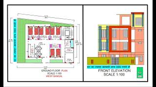 II 25X35 II HOSTEL KA NAKSHA II 25 BY 35 MAKAN KA MAP DUPLEX HOUSE HOSTEL KA PLAN [upl. by Shawna]