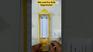 Wet amp Dry Bulb Hygrometer I Wet and Dry Bulb Hygrometer Unboxing I Wet amp Dry Hygrometer and Its Part [upl. by Rehtae]