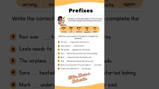 Prefixes  Practice Exercise englishgrammar shortsfeed prefix shorts [upl. by Ney]