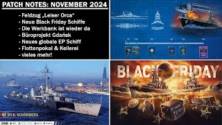 Patch Notes zum November 2024 Update  World of Warships Legends [upl. by Einatsed]