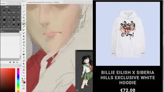 did Billie Eilish STEAL art for MERCH  Creepshow Art Reupload [upl. by Olyhs919]