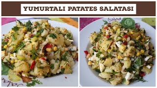 Yumurtalı Patates Salatası Tarifi  Naciye Kesici  Yemek Tarifleri [upl. by Ycrep]