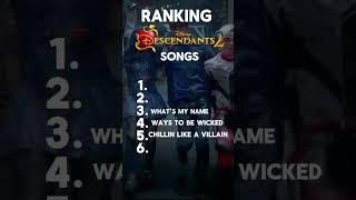 Ranking descendants 2 songs shorts [upl. by Ayarahs]