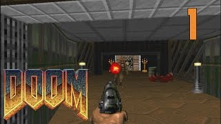 Doom E1M1 Hangar KneeDeep in the Dead Walkthrough PC [upl. by Idette]