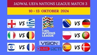 JADWAL UEFA NATIONS LEAGUE  ITALIA VS BELGIA  POLANDIA VS PORTUGAL [upl. by Northington]