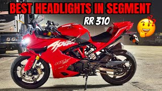 2025 Apache RR 310 got Best Headlights in Segment🔥 [upl. by Suertemed]