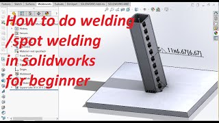 HOW TO Do WELDING IN SOLIDWORKWS [upl. by Oiliduab88]