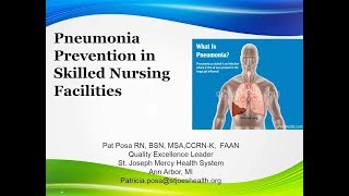 Pneumonia Prevention in Skilled Nursing Facilities [upl. by Hailahk]