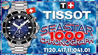 Best Entry Level Swiss Quartz Chronograph  Tissot Seastar 1000 300m T1204171104101 [upl. by Oemac]