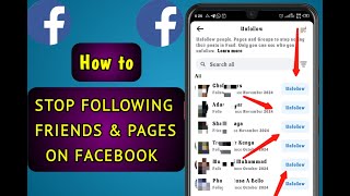 How to Find and Unfollow Facebook Pages Groups and Friends [upl. by Aniad319]