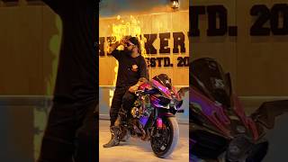 JS films with his Kawasaki H2 jsfilmsindia TheVarunmalviya youtubeshorts bikers h2 h2r [upl. by Laban953]