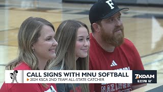 Maddie Call signs with MidAmerica Nazarene softball [upl. by Meta562]