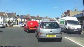 Driving out of Clacton On Sea Essex past Colchester to Stansted Airport [upl. by Mariele851]