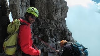 Abseilen Grosse Zinne Klettertour Dolomiten  Abenteuer Alpin 2012 Folge 46 [upl. by Oranneg]