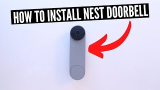 How To Install Nest Doorbell Battery Version Wired To Chime amp Charging [upl. by Fiore]