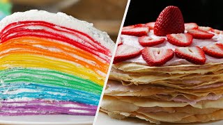 4 Crepe Recipes For All Dessert Lovers • Tasty [upl. by Ahsot]