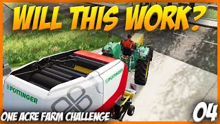 Time to Make some Silage  FS22 No Mods One Acre Challenge Part 4 [upl. by Ailam157]