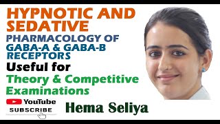 HYPNOTIC AND SEDATIVE  PART1  PHARMACOLOGY OF GABAA amp GABAB RECEPTOR [upl. by Leirum]