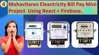 CDAC Electricity Bill Pay Mahavitaran Mini Project using React  CodeWithArrays [upl. by Icak772]