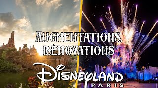 LACTUALITÉ DE DISNEYLAND PARIS Augmentations rénovations [upl. by Norrie]