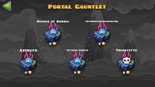 4K quotPortal Gauntletquot All Levels  All coins [upl. by Lusar723]