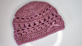 85 How to crochet a baby hat [upl. by Nollaf751]