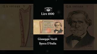 Lire 1000 Giuseppe Verdi Banca DItalia 🇮🇹 monete rare lire collection euro italy numismatica [upl. by Moira]