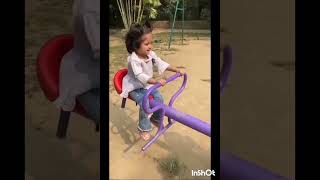 Haniya hadiya vlog video bareilly company garden video baby masti time garden cute haniya [upl. by Enyawud]