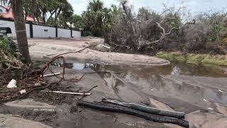 Hurricane Helene Aftermath in luxury community in Englewood FL Manasota Key Road [upl. by Nnylirak960]