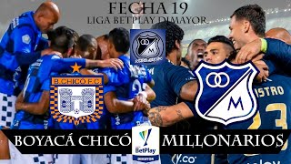 EN VIVO MILLONARIOS VS BOYACÁ CHICÓ FECHA 19 LIGA BETPLAY DIMAYOR 14112024 [upl. by Mauer]