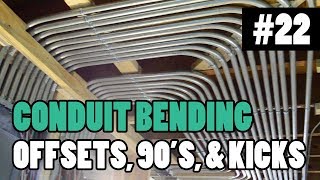 How To Bend EMT ConduitTubing  HOW ELECTRICIANS BEND 90s OFFSETS BOX OFFSETS amp KICKS [upl. by Mumford466]