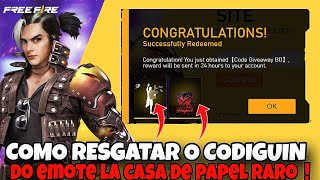 COMO RESGATAR CODIGO NO FREEFIRE 2024 COMO RESGATAR CODIGUIN NO FREEFIRE COMO COLOCAR CODIGO NO FF [upl. by Oeramed]