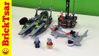 LEGO AGENTS 8633 Mission 4 Speedboat Rescue LASER SHARKS sharkweek [upl. by Hershel666]