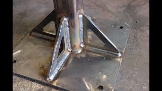 BELT GRINDER STAND FABRICATION PULSE MIG WELDED AND CNC PLASMA CUT [upl. by Harlene848]